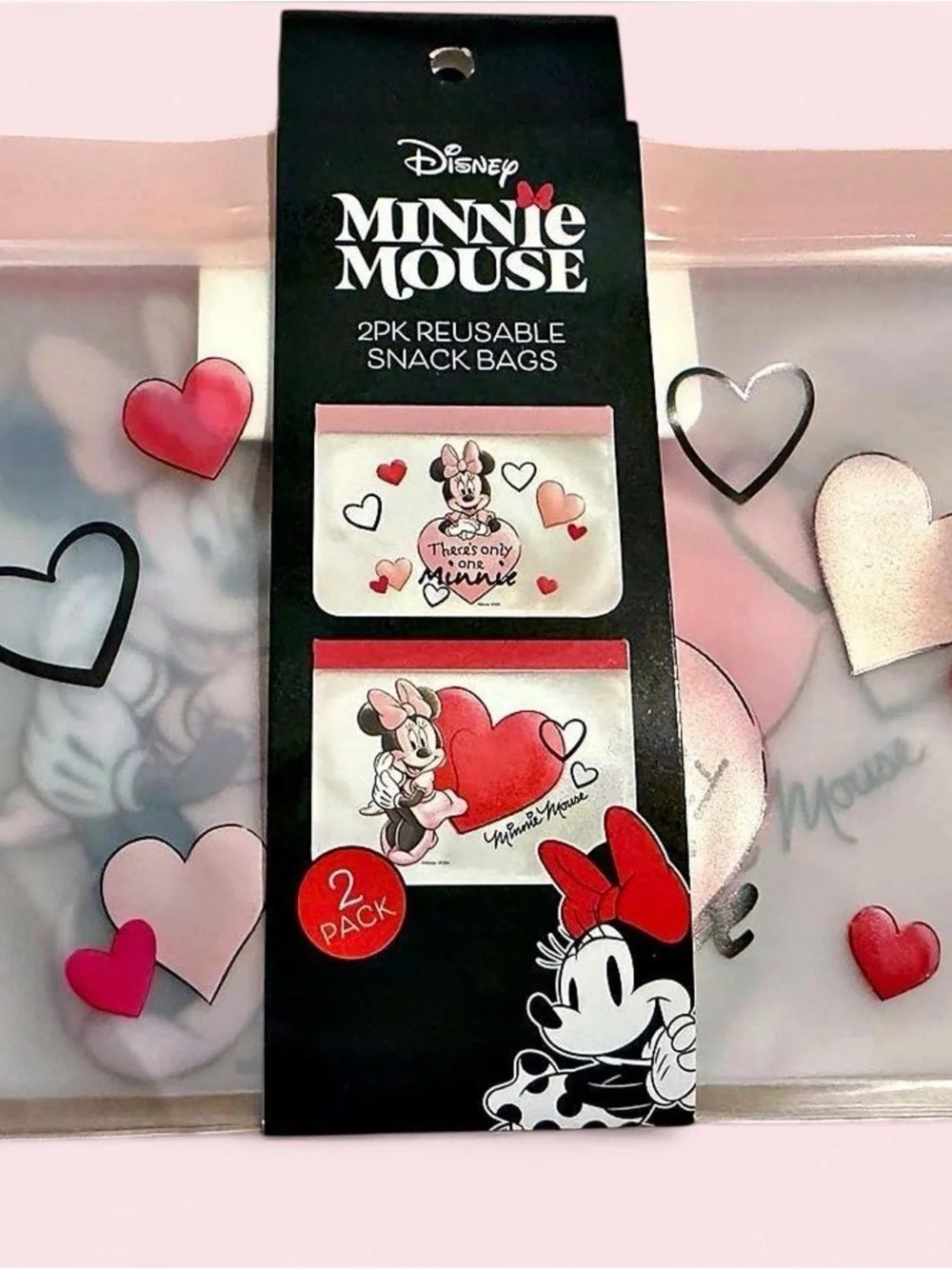 Disney Minnie Mouse & Winnie the Pooh Character Reusable Snack Bags